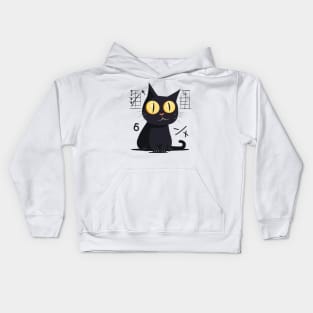 cat and math Kids Hoodie